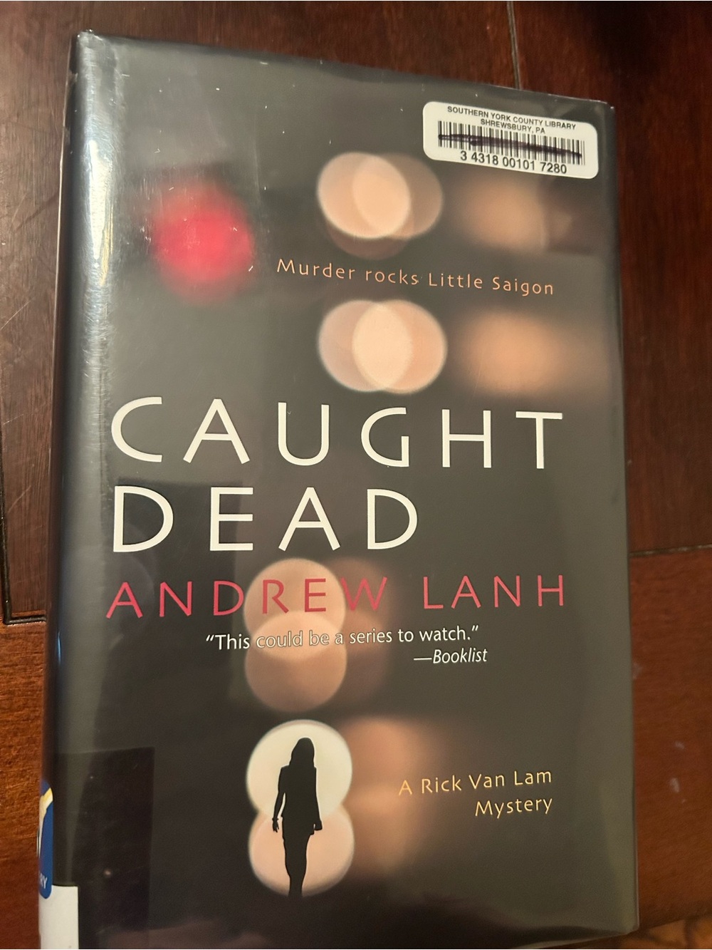 Caught Dead by Andrew Lanh - Black & Pink Book Cover